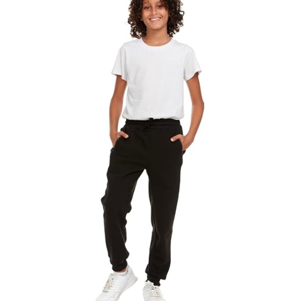 Kids Black Jogger Sweatpants